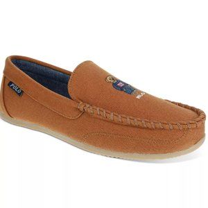 Mens Polo Ralph Lauren Declan Bear Venetian Snuff Slippers New Size 9 NIB
